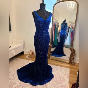 Johnathan Kayne Royal Blue Prom Dress